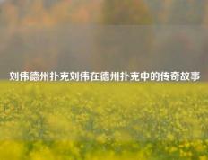 刘伟德州扑克刘伟在德州扑克中的传奇故事
