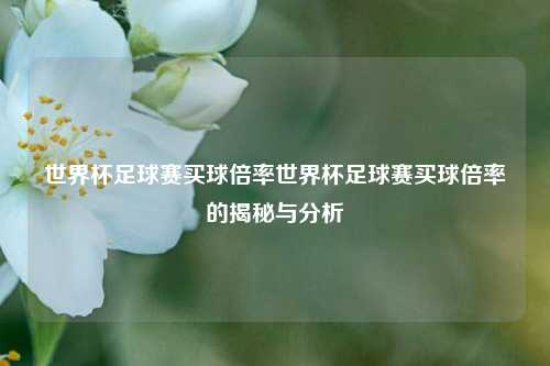 世界杯足球赛买球倍率世界杯足球赛买球倍率的揭秘与分析