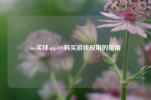 ios买球appiOS购买游戏应用的指南