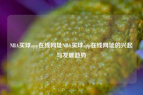 NBA买球app在线网址NBA买球app在线网址的兴起与发展趋势